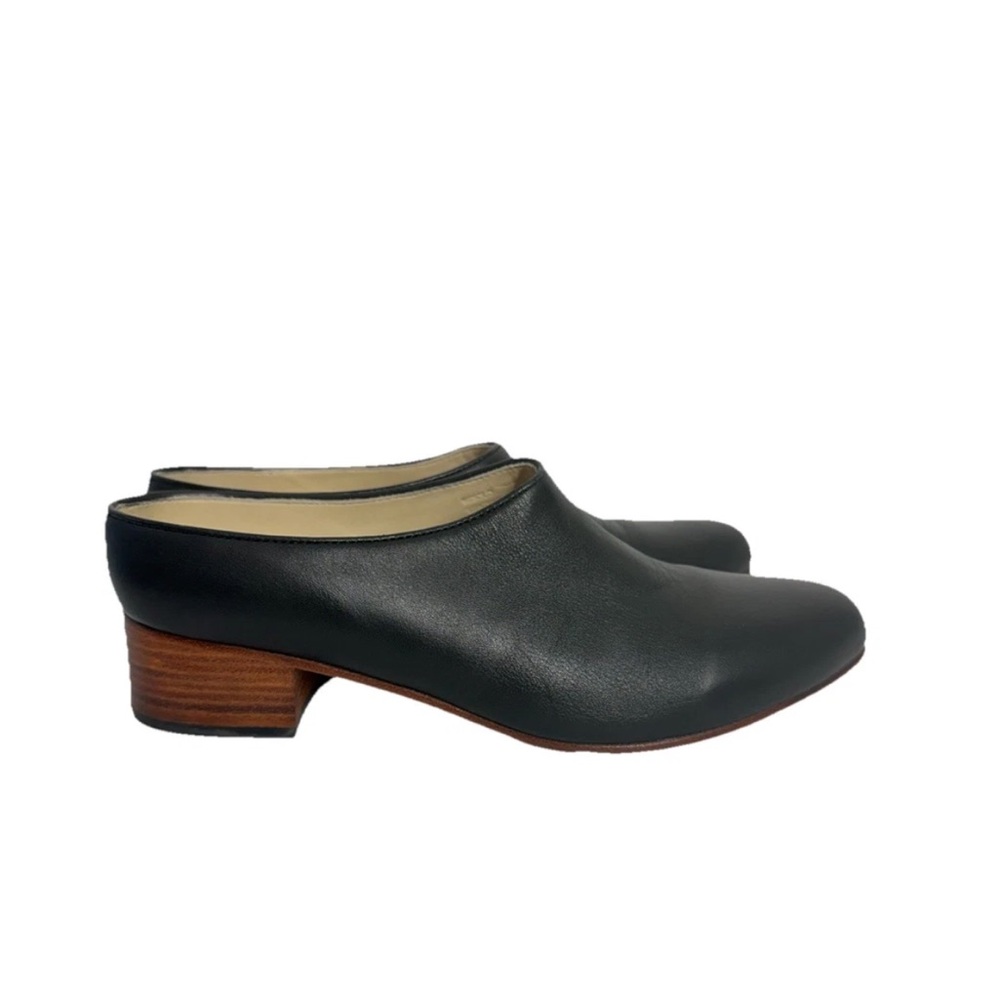 Nisolo Leather Mule Clogs Black Sofia Slip-On Heels Women’s Size 8.5